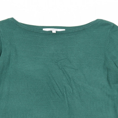 Womens UK Size M Vida Vi Green Pullover Jumper