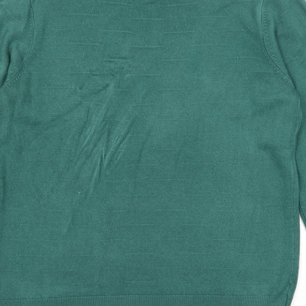 Womens UK Size M Vida Vi Green Pullover Jumper