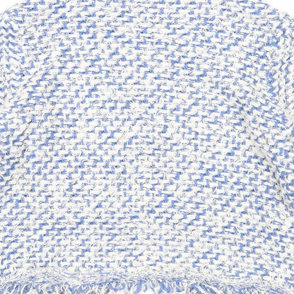 Hallhuber Womens Blue V-Neck Acrylic Cardigan Jumper Size XS
