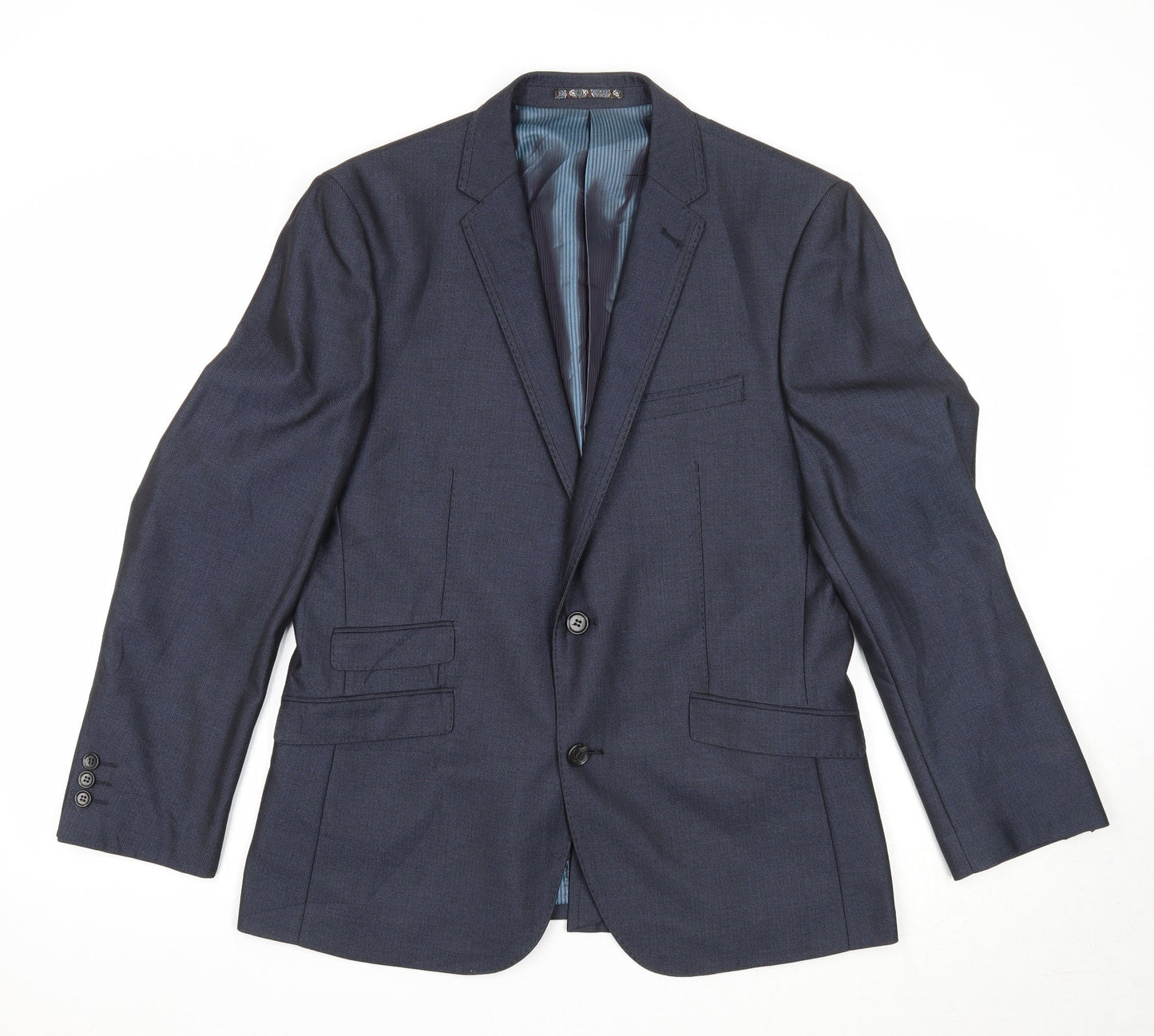 Mens UK Size 40 Preworn Regular Blue Suit Jacket
