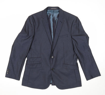 Mens UK Size 40 Preworn Regular Blue Suit Jacket