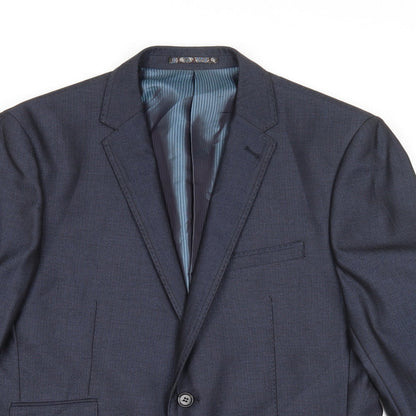 Mens UK Size 40 Preworn Regular Blue Suit Jacket