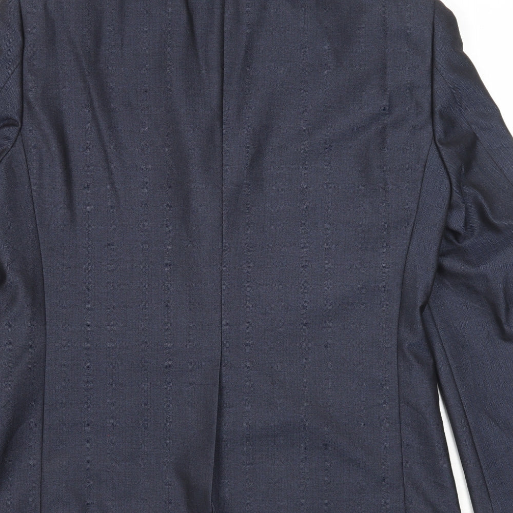 Mens UK Size 40 Preworn Regular Blue Suit Jacket