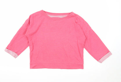 Atmosphere Womens Pink Polyester Pullover Sweatshirt Size 6 Pullover