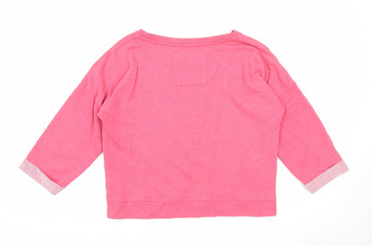 Atmosphere Womens Pink Polyester Pullover Sweatshirt Size 6 Pullover