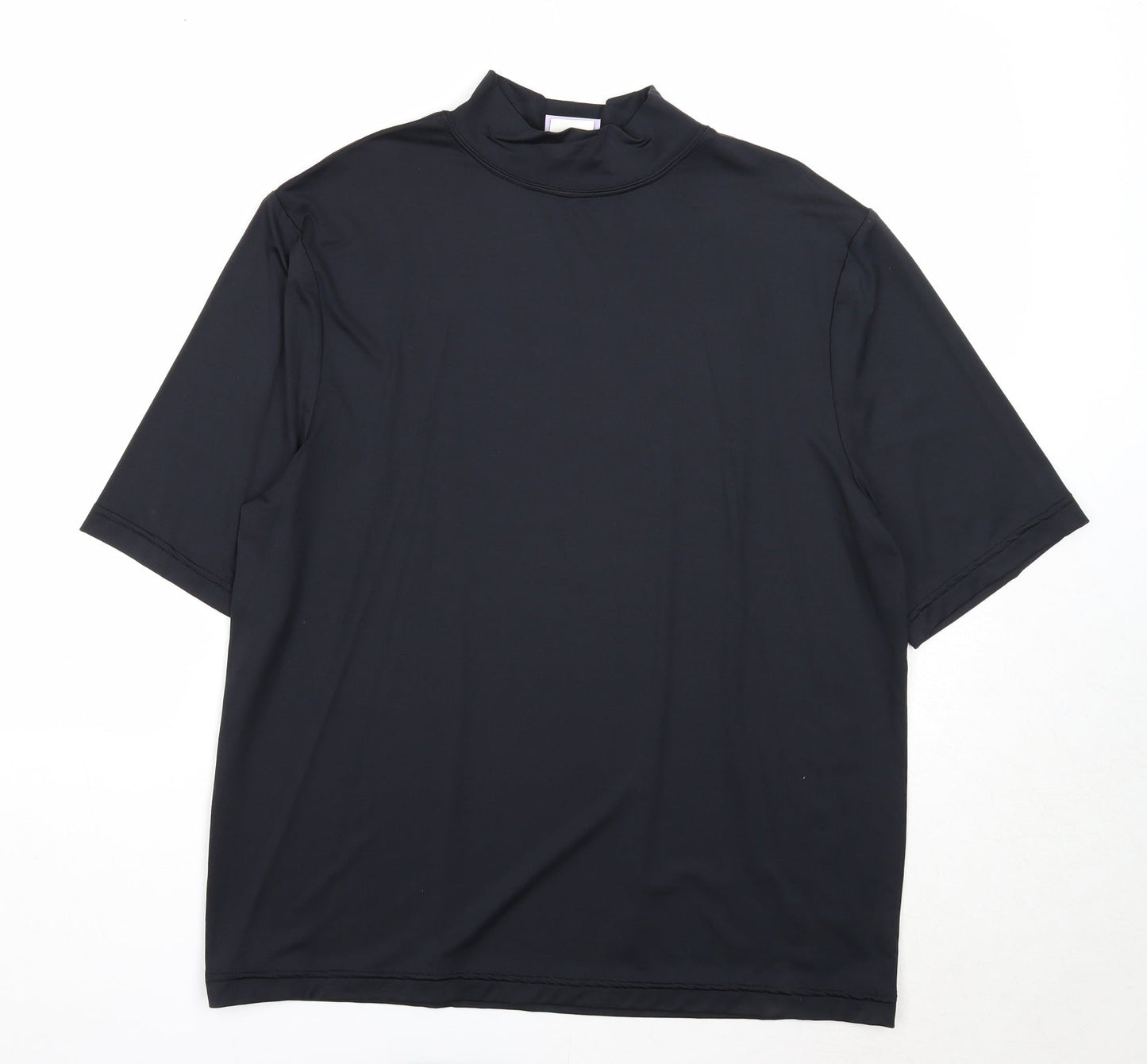 Womens UK Size L Moose Black Basic T-Shirt