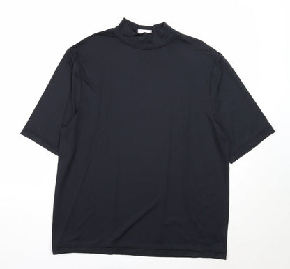 Womens UK Size L Moose Black Basic T-Shirt