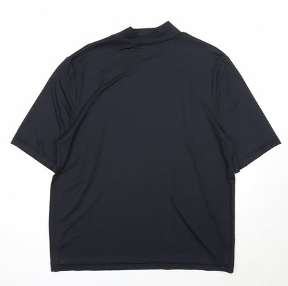 Womens UK Size L Moose Black Basic T-Shirt