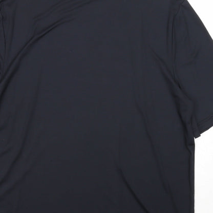Womens UK Size L Moose Black Basic T-Shirt