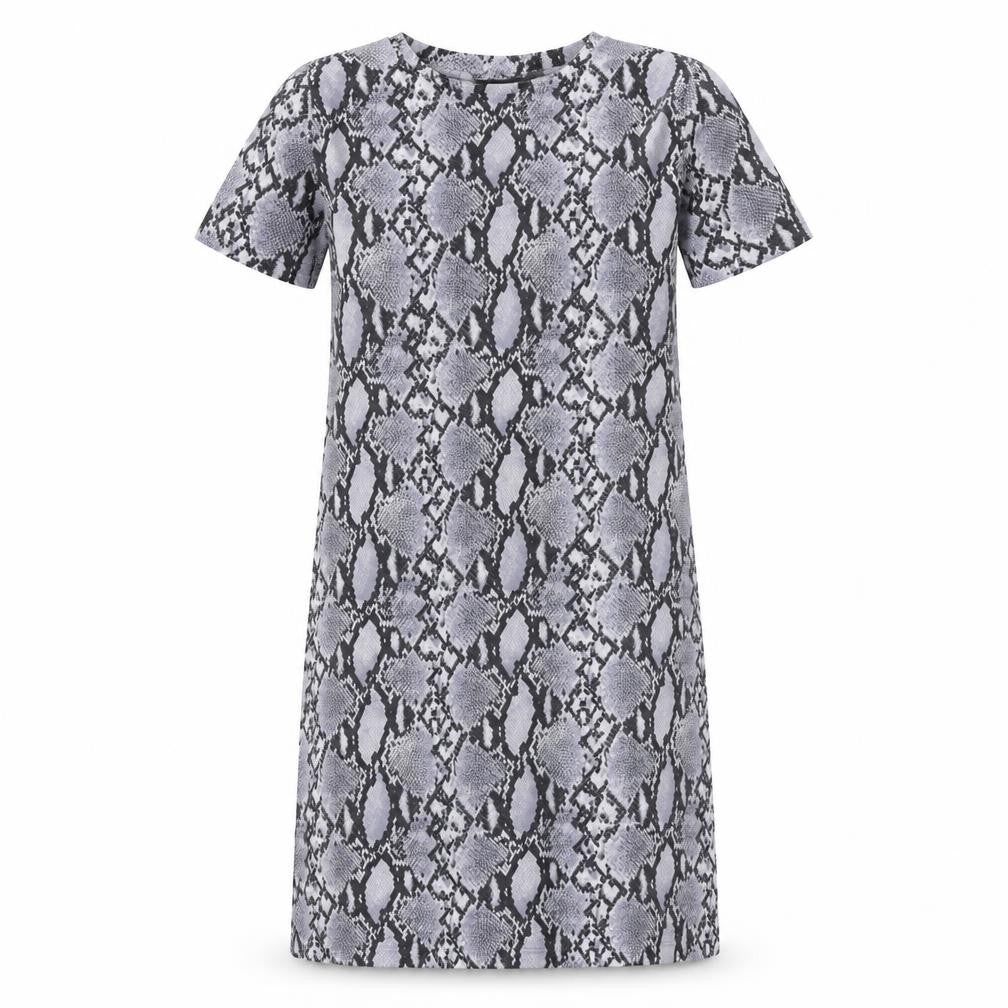 Primark Womens Grey Geometric Polyester A-Line Size 10 Round Neck Pullover
