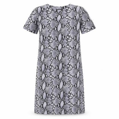 Primark Womens Grey Geometric Polyester A-Line Size 10 Round Neck Pullover