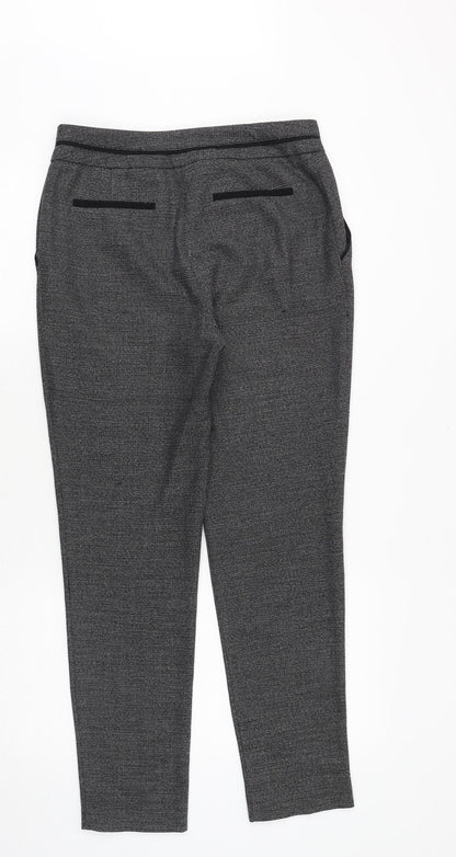 George Womens Grey Polyester Trousers Size 8 Regular Zip
