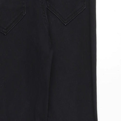 Denim & Co. Womens Black Cotton Skinny Jeans Size 10 Regular Zip