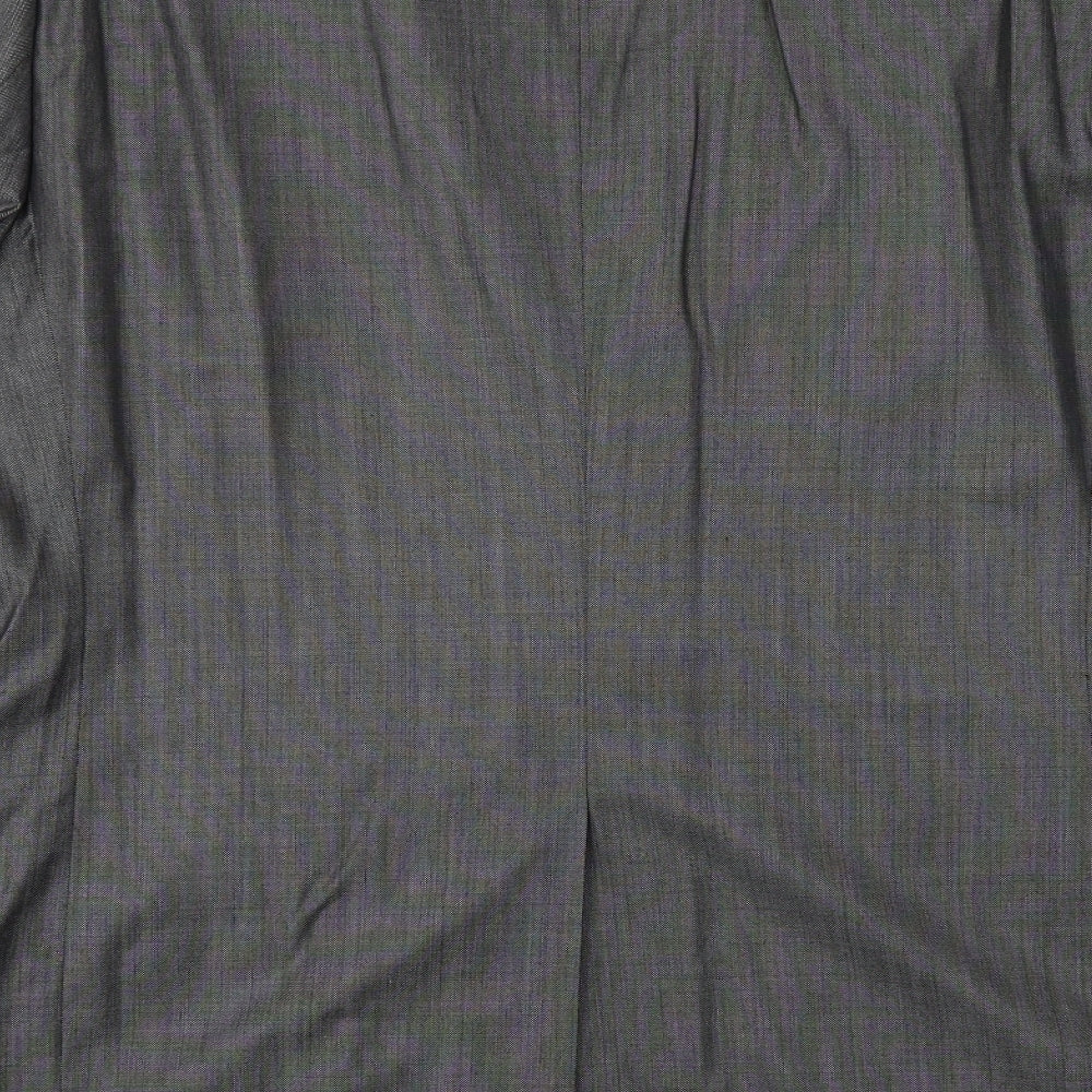 Wool&Silk Mens Grey Wool Jacket Suit Jacket Size 40 Regular