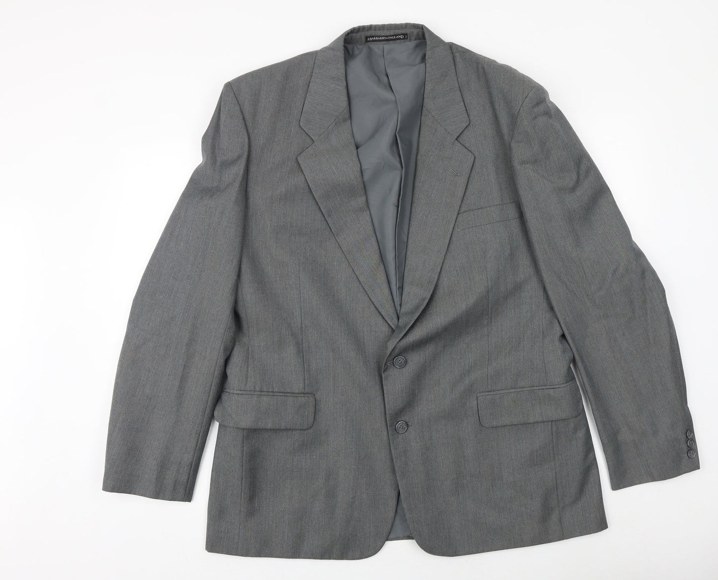 Mens UK Size 44 Harbarry of England Regular Grey Suit Jacket