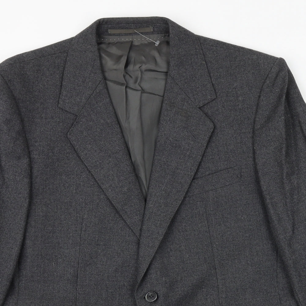 Mens UK Size 40 Debenhams Regular Grey Suit Jacket