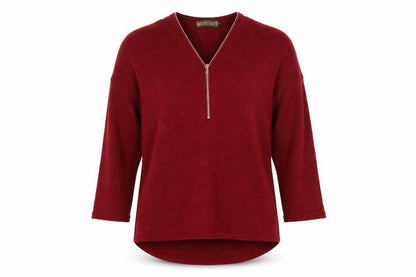 Womens UK Size L QED London Red Pullover Jumper