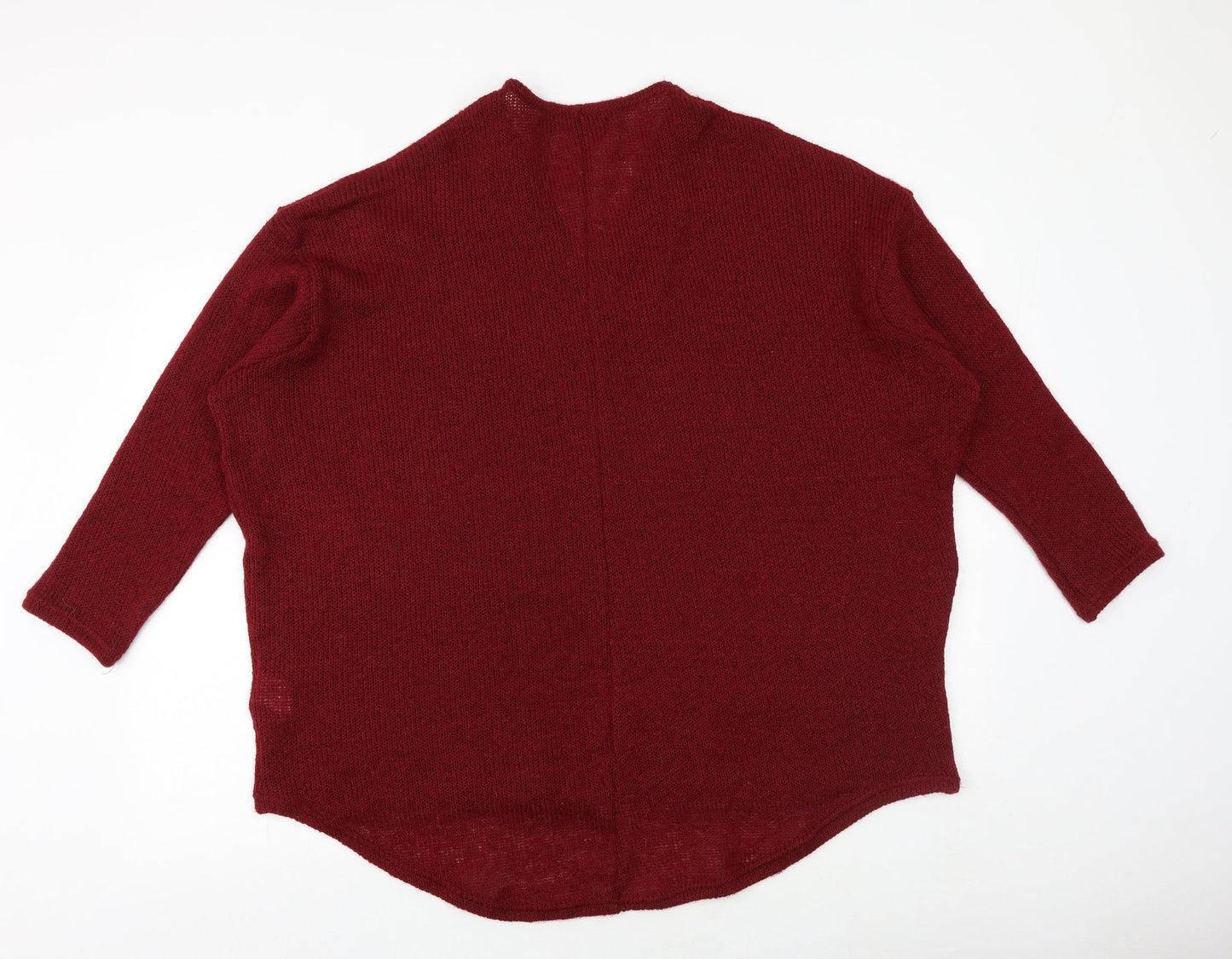 Womens UK Size L QED London Red Pullover Jumper