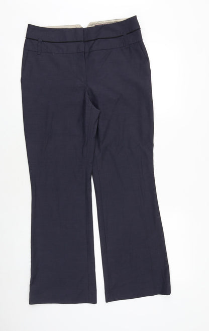 Womens UK Size 10 NEXT Regular Fit Dress Pants Blue Trousers