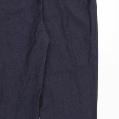 Womens UK Size 10 NEXT Regular Fit Dress Pants Blue Trousers