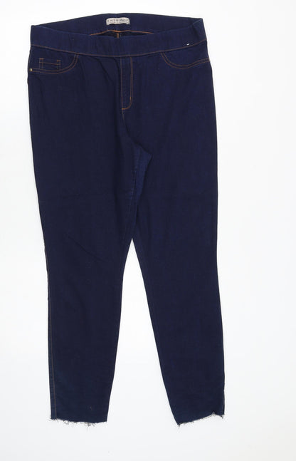 Denim & Co. Womens Blue Cotton Jegging Jeans Size 16 Regular