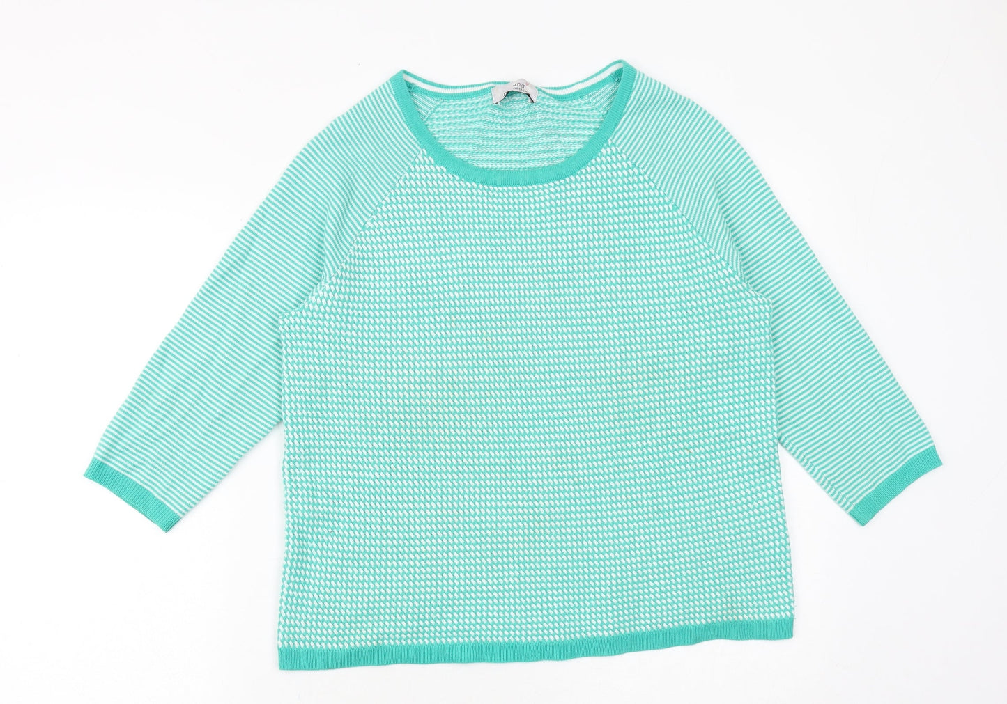 Womens UK Size 14 Marks and Spencer Green Pullover Jumper