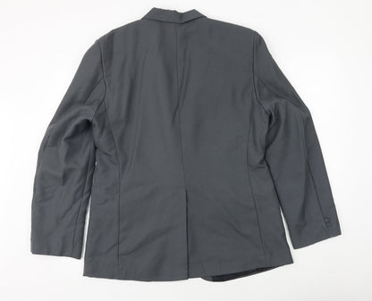 Mens UK Size 42 Preworn Regular Grey Suit Jacket