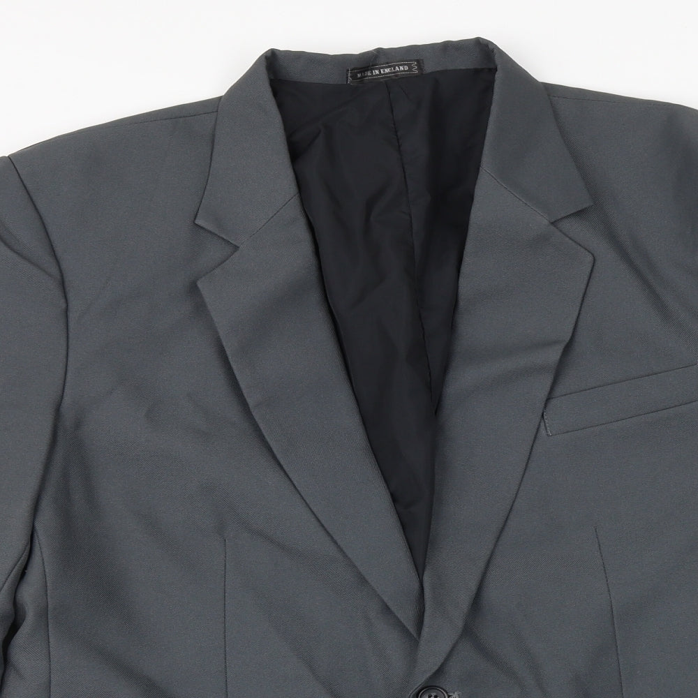 Mens UK Size 42 Preworn Regular Grey Suit Jacket