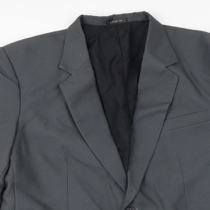 Mens UK Size 42 Preworn Regular Grey Suit Jacket