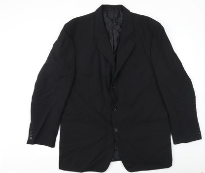 Mens UK Size 44 Canada Regular Black Suit Jacket