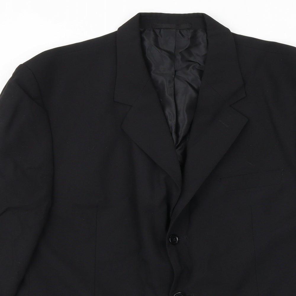 Mens UK Size 44 Canada Regular Black Suit Jacket