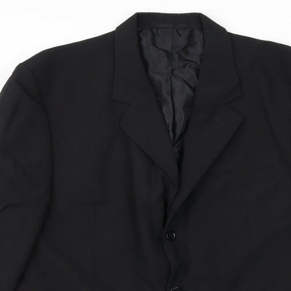 Mens UK Size 44 Canada Regular Black Suit Jacket