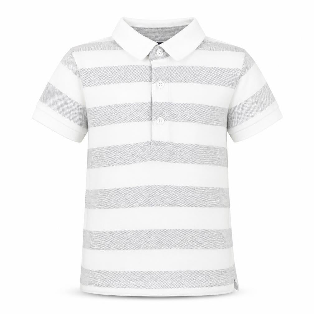 NEXT Boys Grey 100% Cotton Basic Polo Size 2-3 Years Collared Button