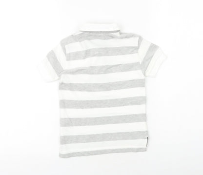 NEXT Boys Grey 100% Cotton Basic Polo Size 2-3 Years Collared Button