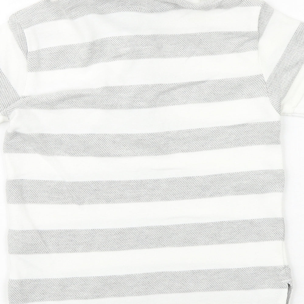 NEXT Boys Grey 100% Cotton Basic Polo Size 2-3 Years Collared Button