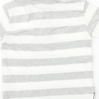 NEXT Boys Grey 100% Cotton Basic Polo Size 2-3 Years Collared Button