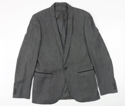 Mens UK Size 40 NEXT Regular Grey Suit Jacket