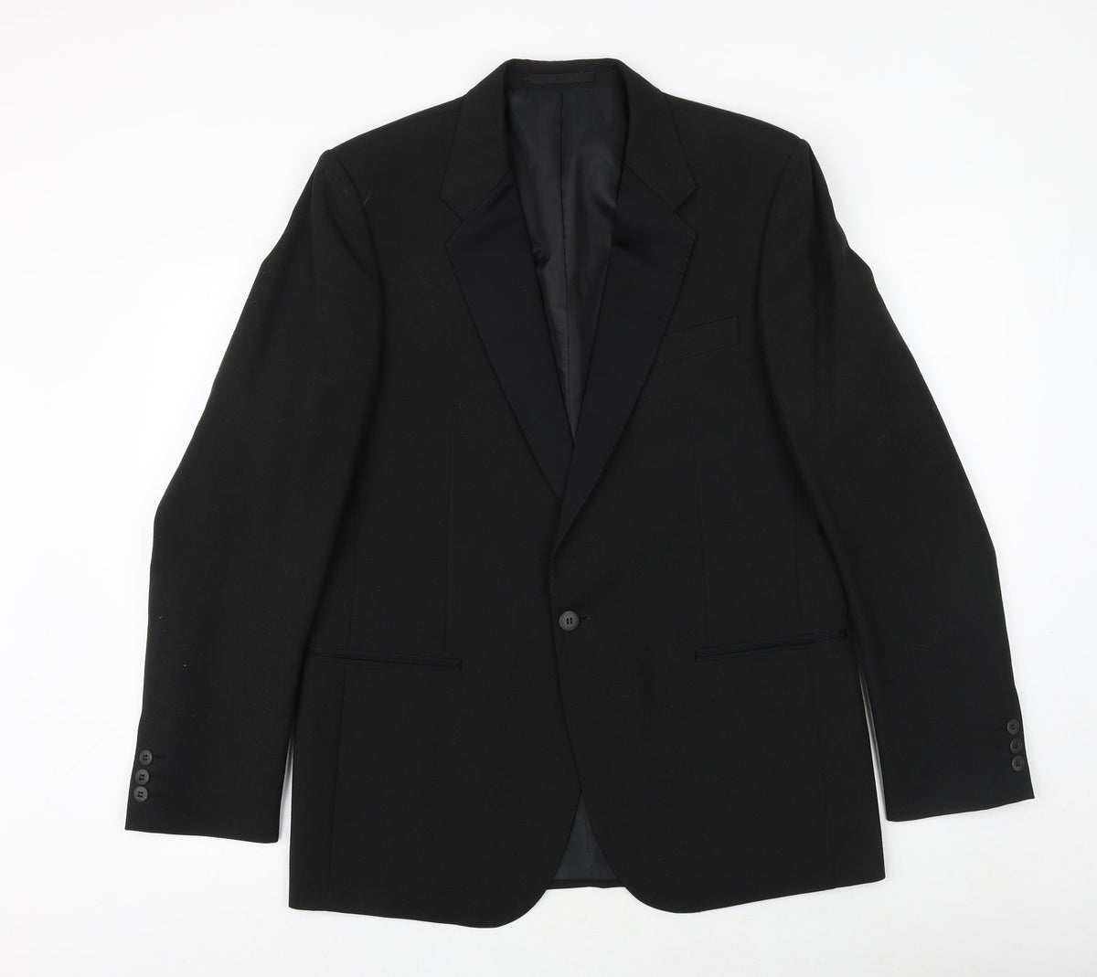Mens UK Size 42 Wellington Regular Black Suit Jacket