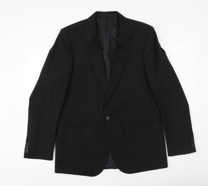 Mens UK Size 42 Wellington Regular Black Suit Jacket