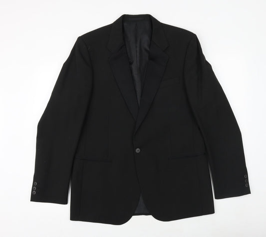 Mens UK Size 42 Wellington Regular Black Suit Jacket