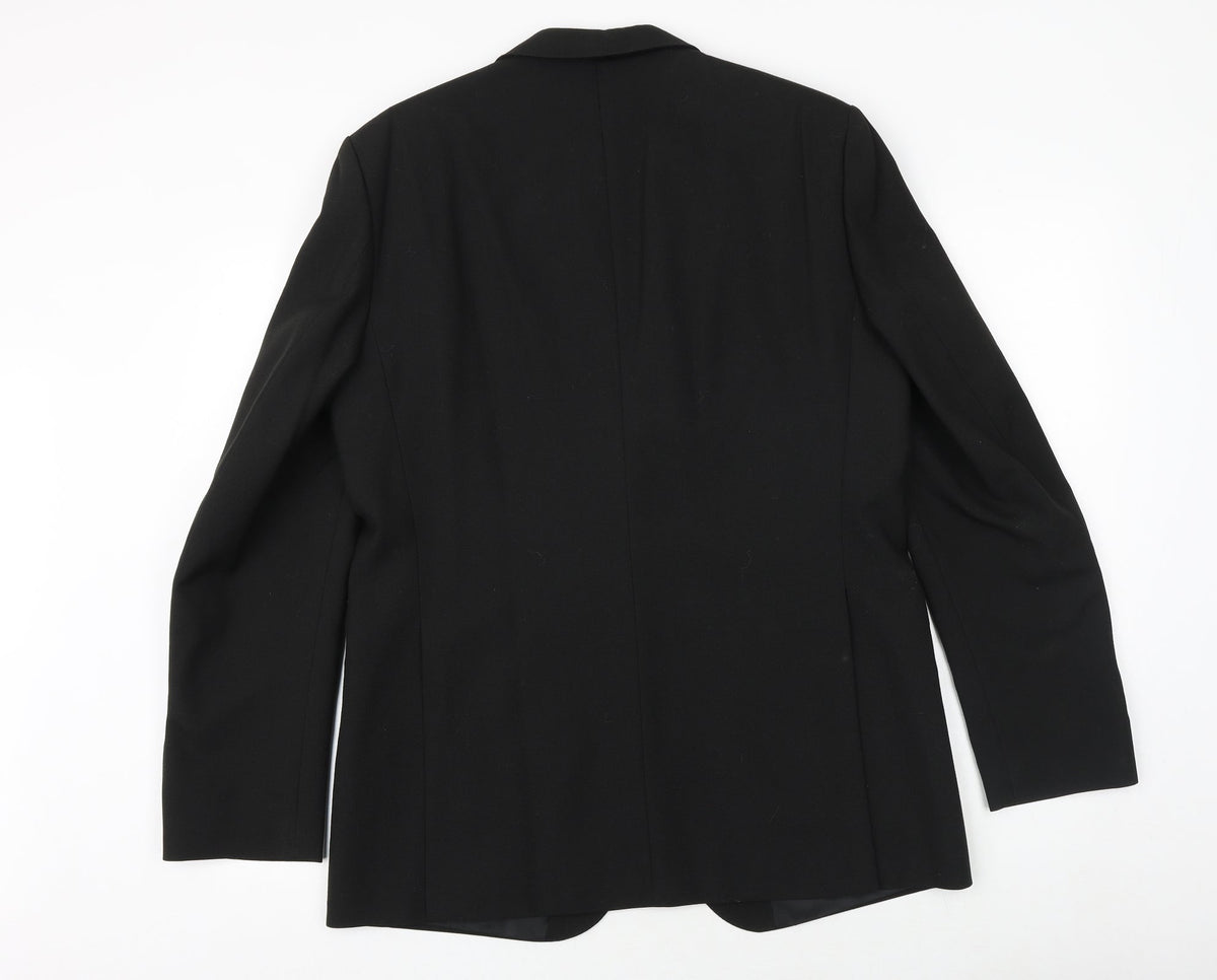 Mens UK Size 42 Wellington Regular Black Suit Jacket