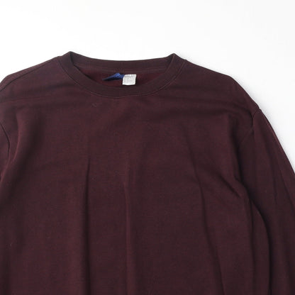 Divided Womens Purple Herringbone Cotton Pullover Sweatshirt Size M Pullover