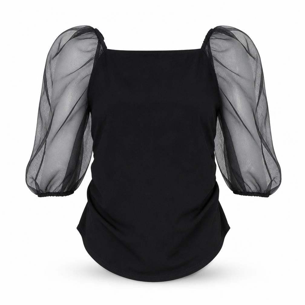 Womens UK Size 10 Missguided Black Basic Blouse