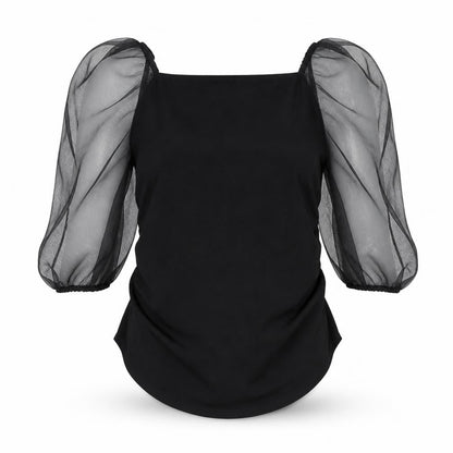 Womens UK Size 10 Missguided Black Basic Blouse