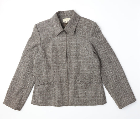Womens UK Size 10 EWM Brown Jacket
