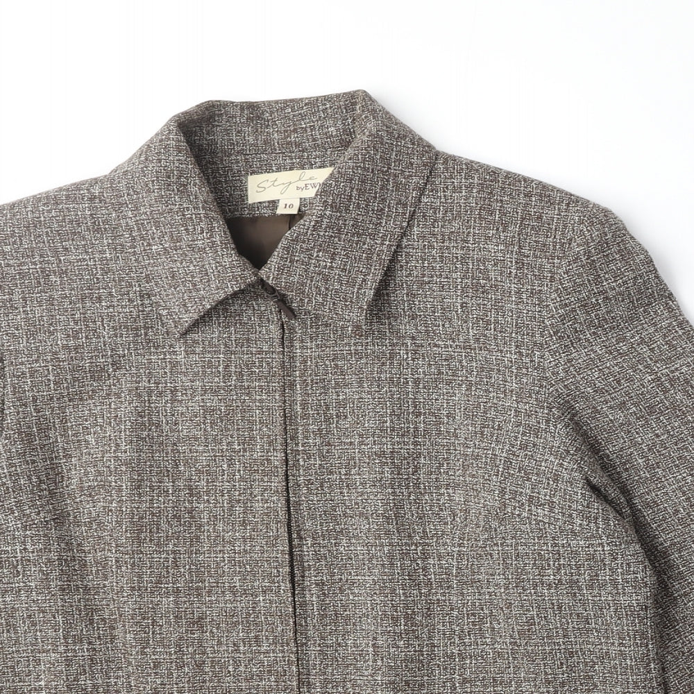 Womens UK Size 10 EWM Brown Jacket