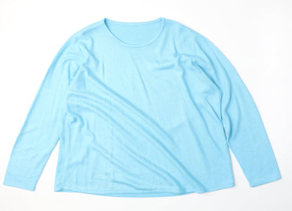 Womens UK Size XL Preworn Blue Pullover Jumper