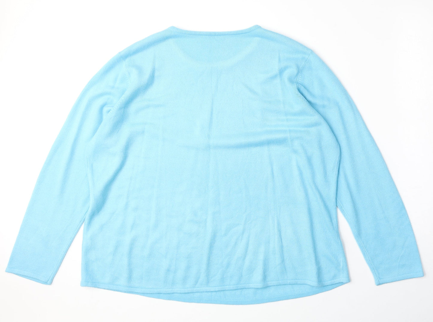 Womens UK Size XL Preworn Blue Pullover Jumper