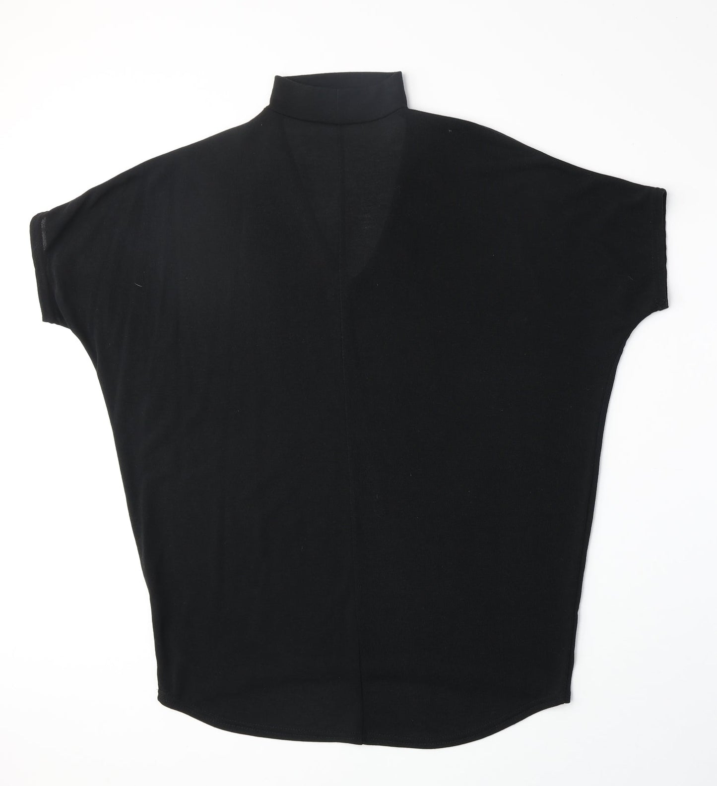 Select Womens Black Polyester Basic Blouse Size 10 Halter