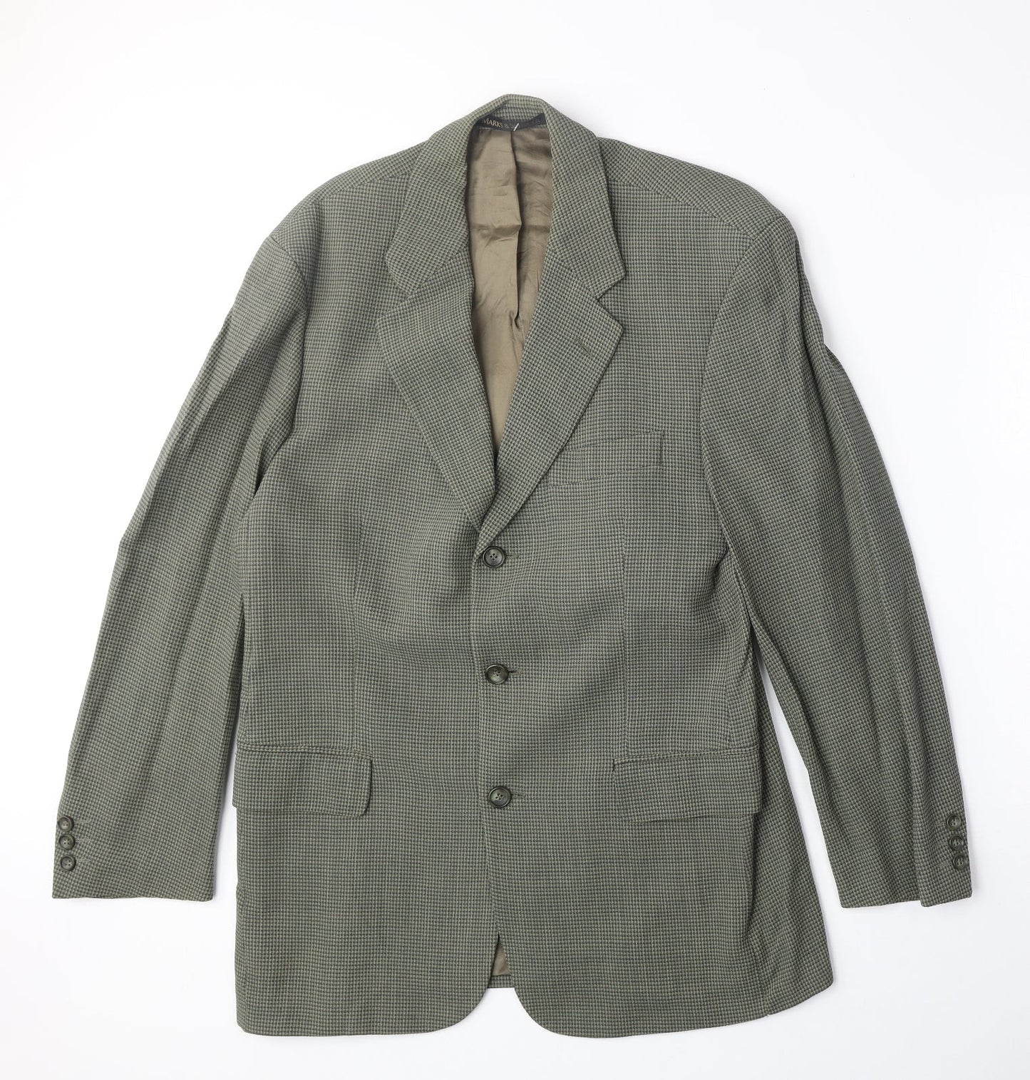 Mens UK Size M Marks and Spencer Regular Green Suit Jacket